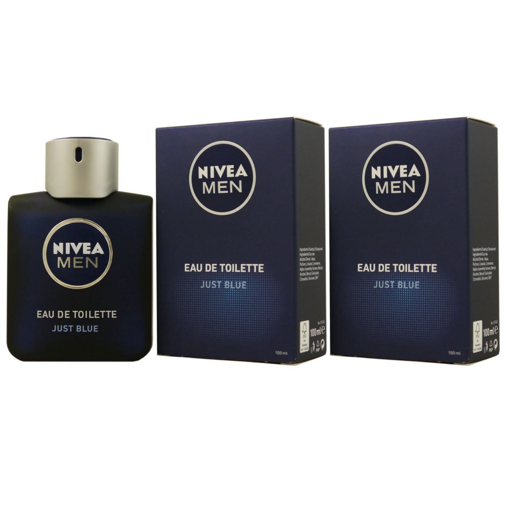 Nivea Men Just Blue 2 X 100 Ml Eau De Toilette Edt Bei Pillashop