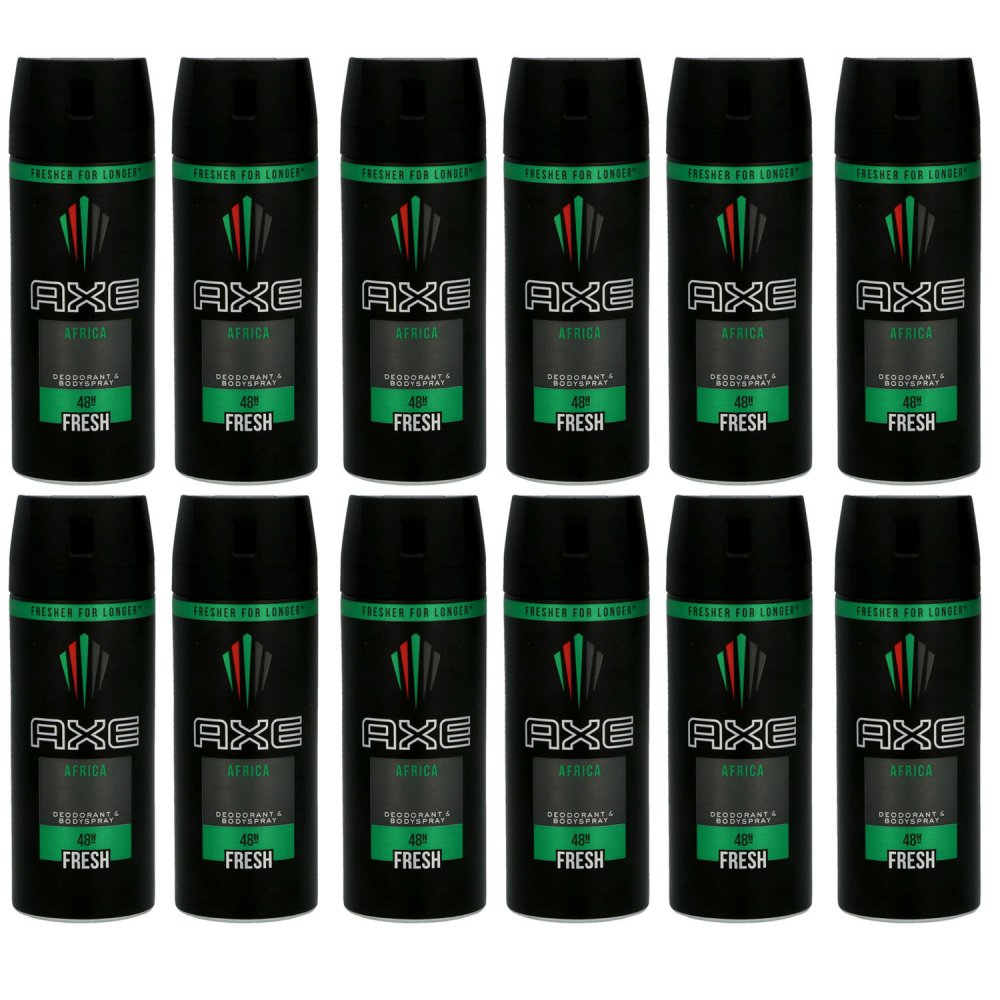 Axe Africa 12x150ml Deodorant Deospray Set Neues Design Bei Pillashop