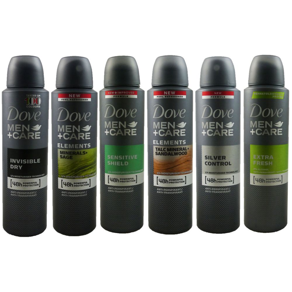 Dove Deospray Body Spray Men Und Care 6 X 150 Ml Verschiedene Sorten Bei Pillashop