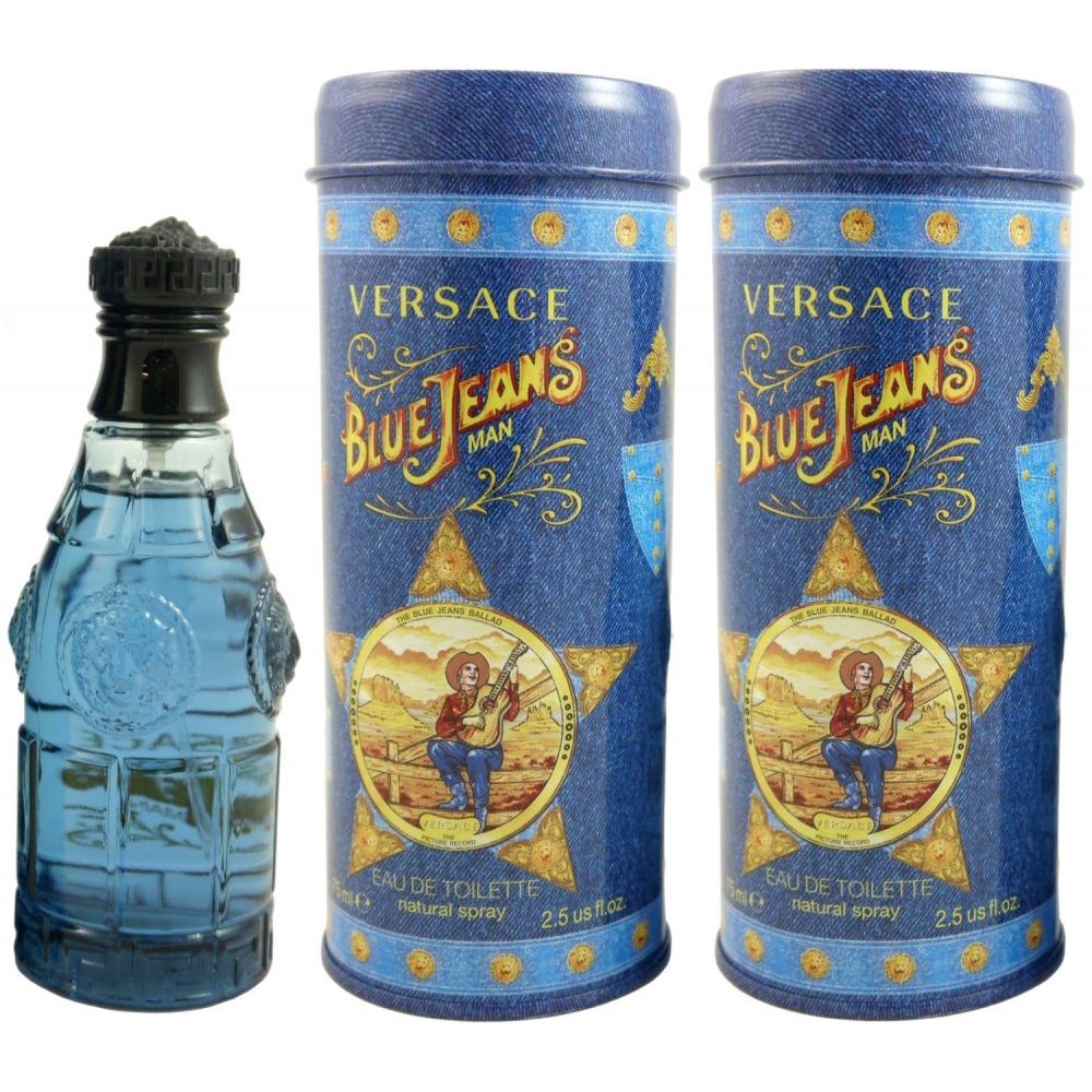 versace blue jeans eau de toilette 75 ml