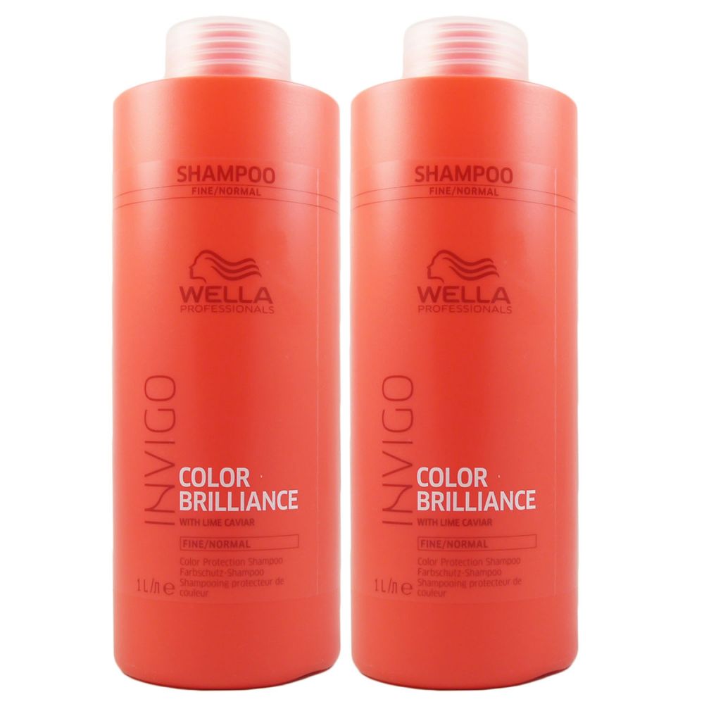 Wella Invigo Brilliance 2 X 1000 Ml Shampoo Fur Feines Coloriertes Haar Setbei Pillashop