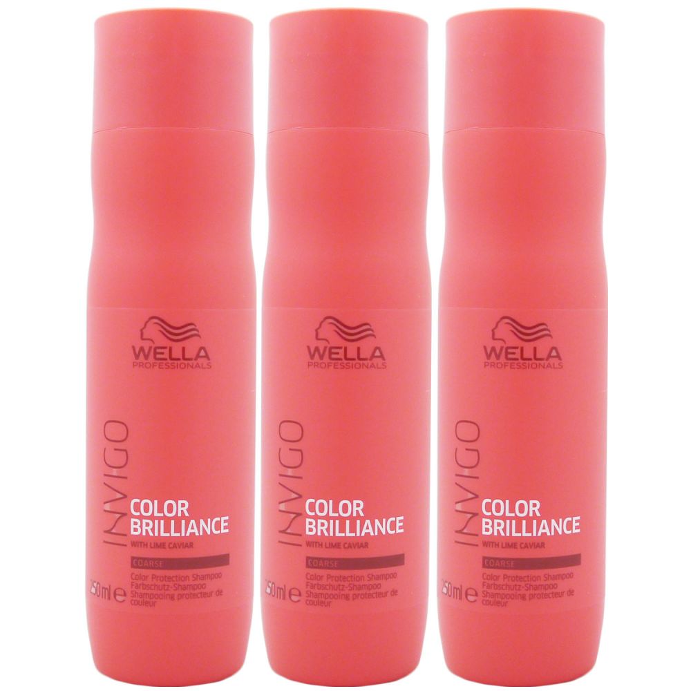 Wella Invigo Color Brilliance Shampoo 3x 250ml Fur Feines Coloriertes Haar Bei Pillashop