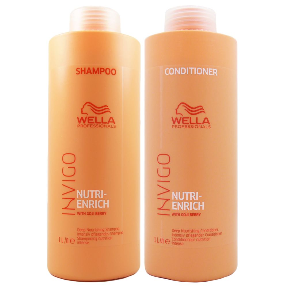 Wella Invigo Nutri Enrich 1000ml Shampoo 1000ml Conditioner Trockenes Haar Set Bei Pillashop